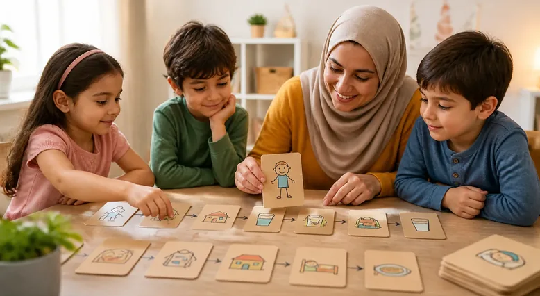 کارتهای دستساز شخصیت مکان و شیء برای بازی داستانسازی خانوادگی